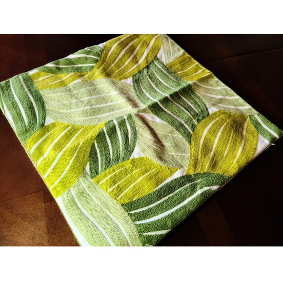 2 Modern Pillow Covers Embroidered Decorative Throw Cases Spring Summer Decor - Picture 6 of 11